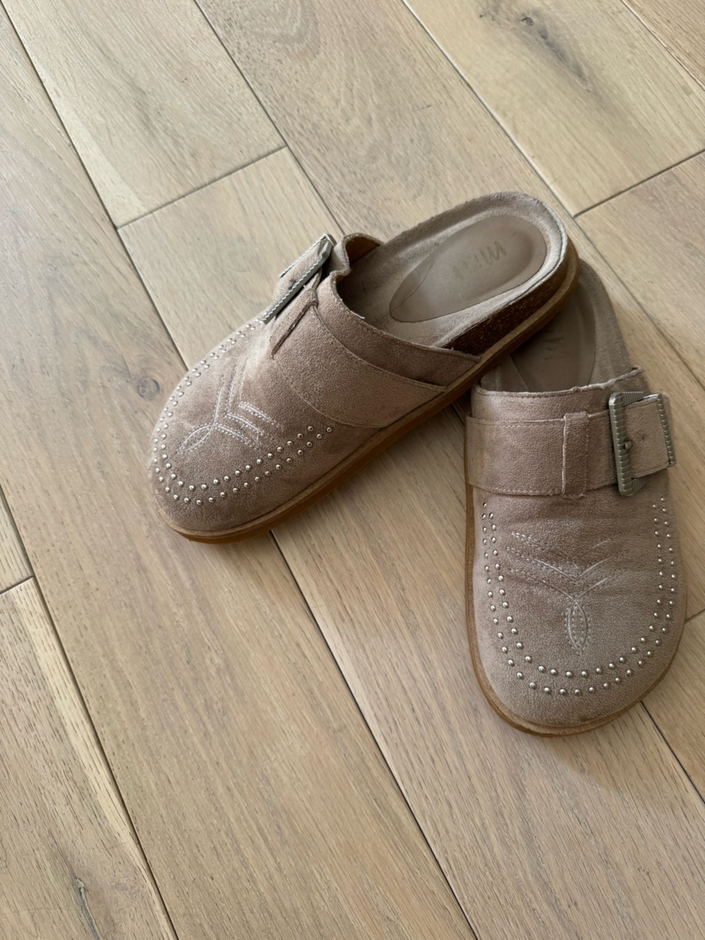 MIA Beige Suede Slip-On Shoe
